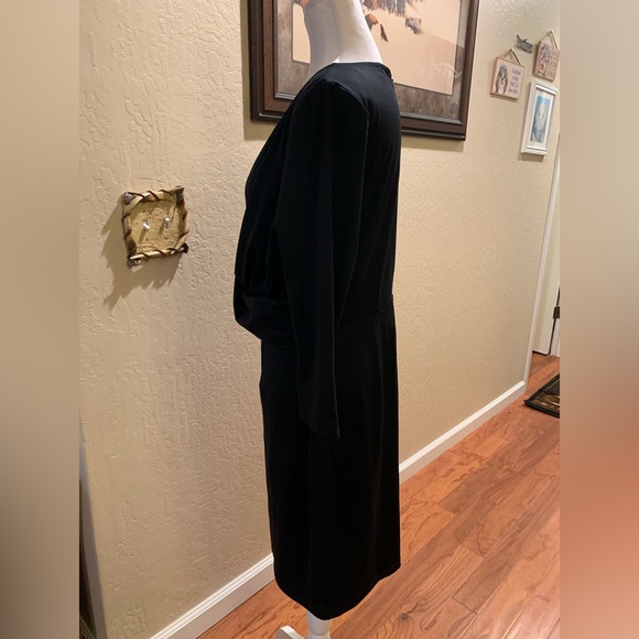 INC black cross body dress. Size L - Picture 2 of 5